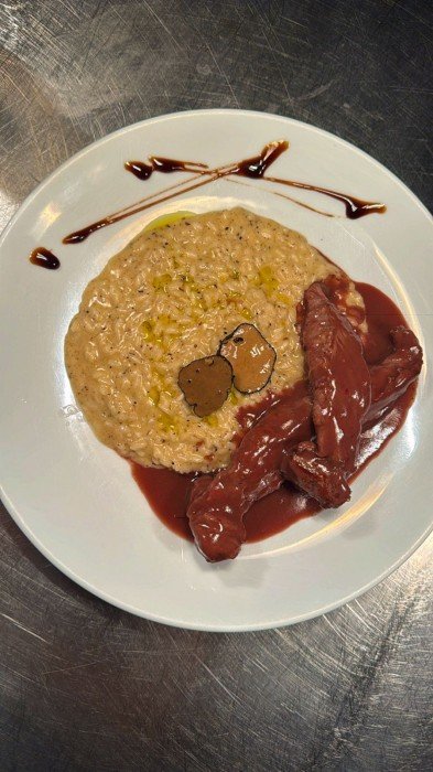 Mignon de Cordeiro com Risoto Trufado
